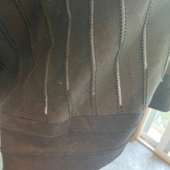 Umgee Black Oversized Short Sleeve Top V neck Cropped Ribbed boxy top Y2K 90s - Picture 5 of 11